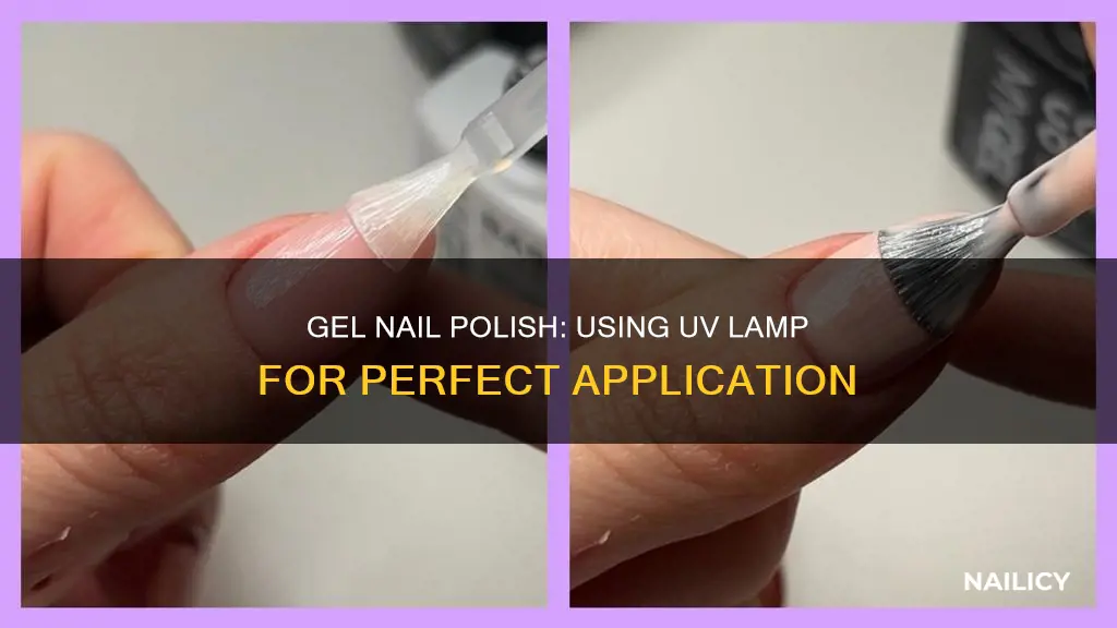 how to apply gel nail polish with uv lamp