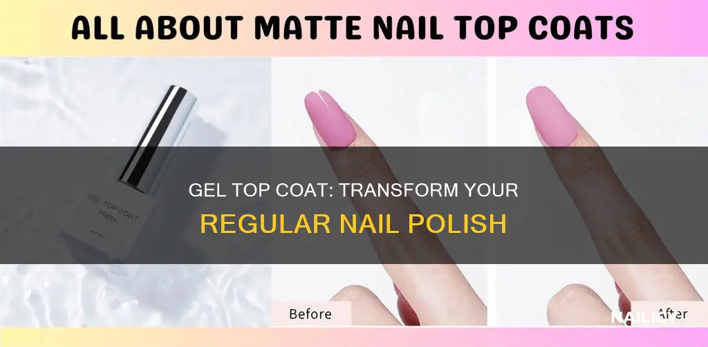 how to apply gel top coat over regular nail polish