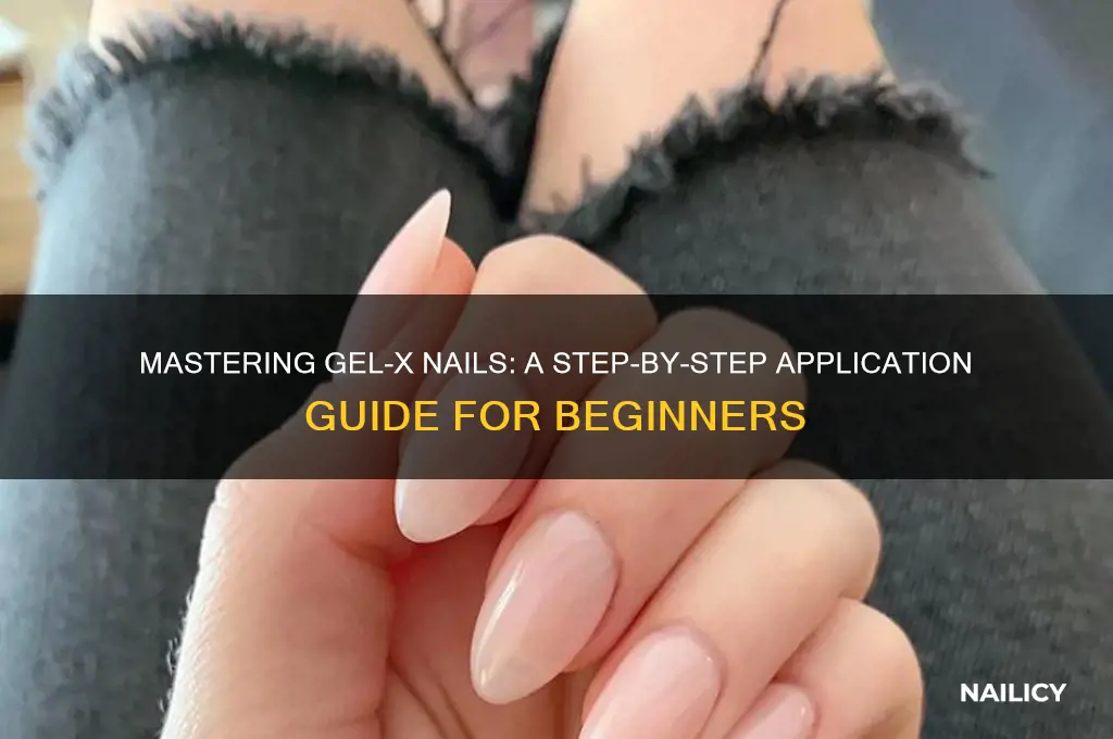 how to apply gelx nails
