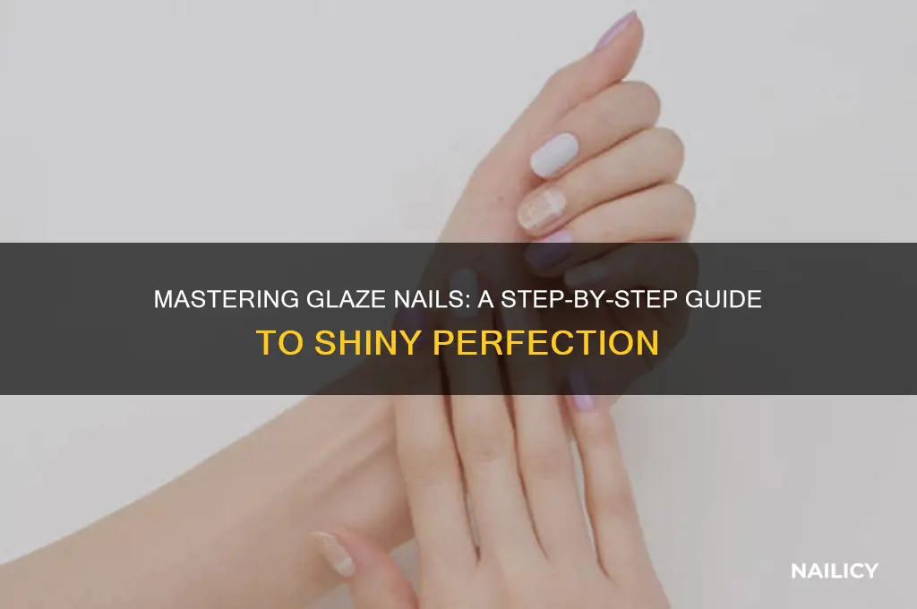 how to apply glaze nails