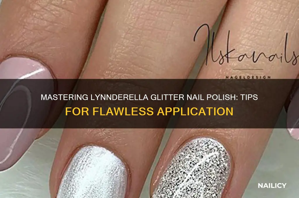 how to apply glitter nail polish lynnderella
