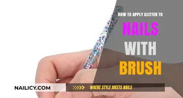Sparkling Nails: Easy Brush-On Glitter Application Guide for Beginners