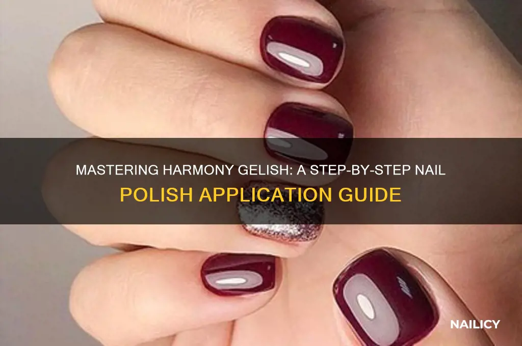 how to apply harmony gelish nail polish