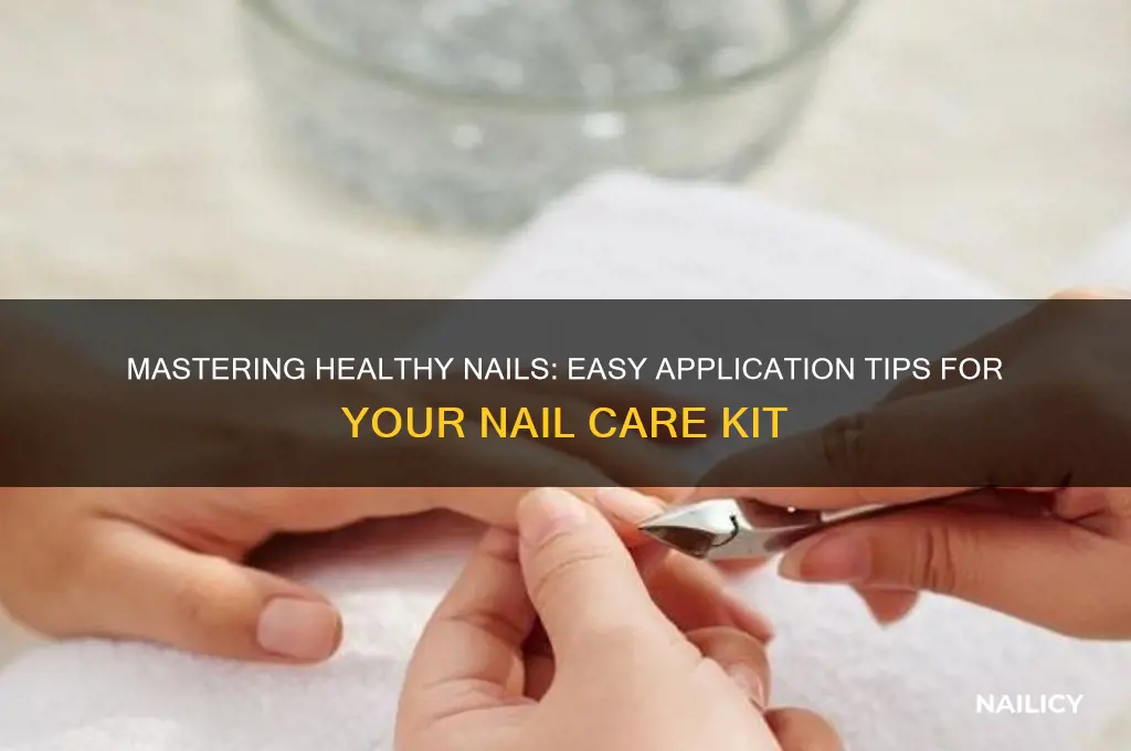 how to apply healthy nails kit with tips