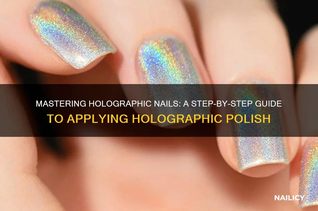 how to apply holographic nail polish