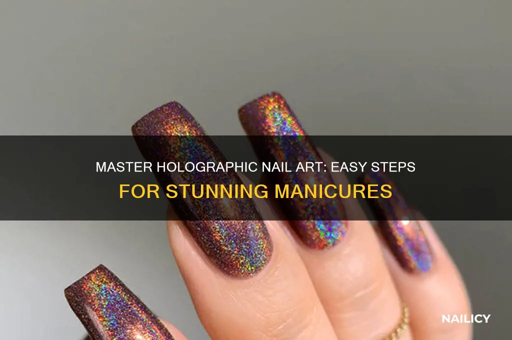 how to apply holograpic to the nails
