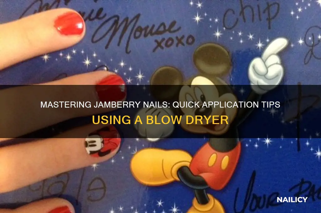how to apply jamberry nails with blow dryer