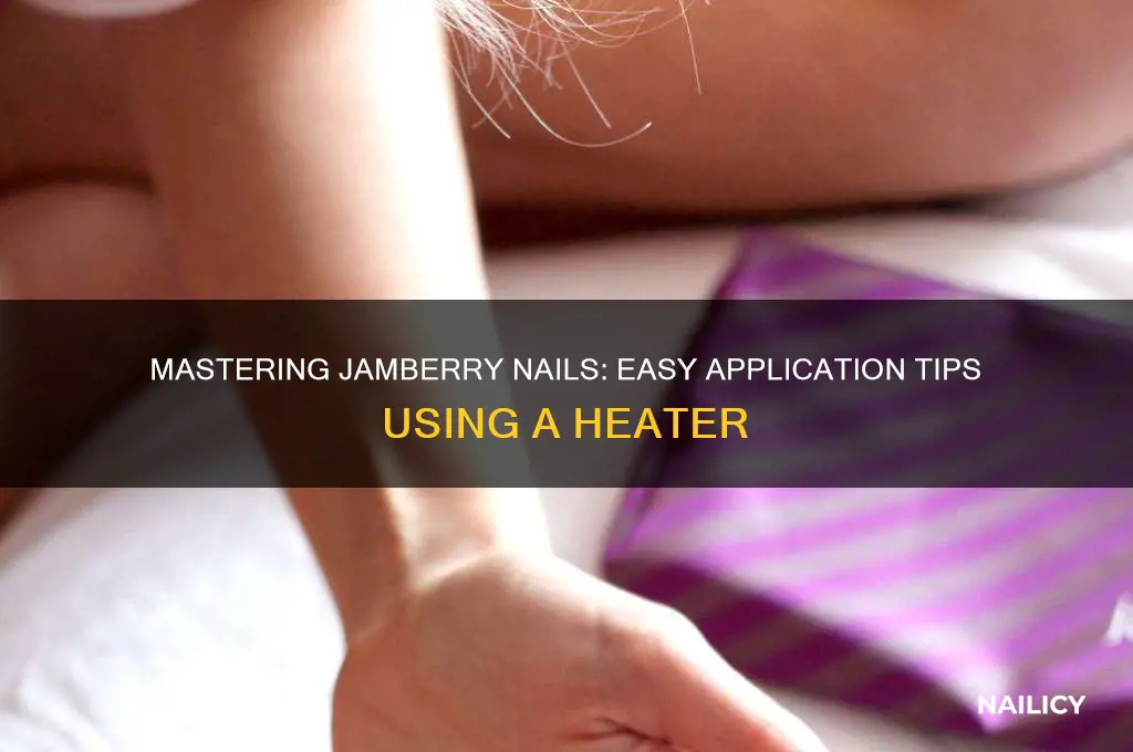 how to apply jamberry nails with heater