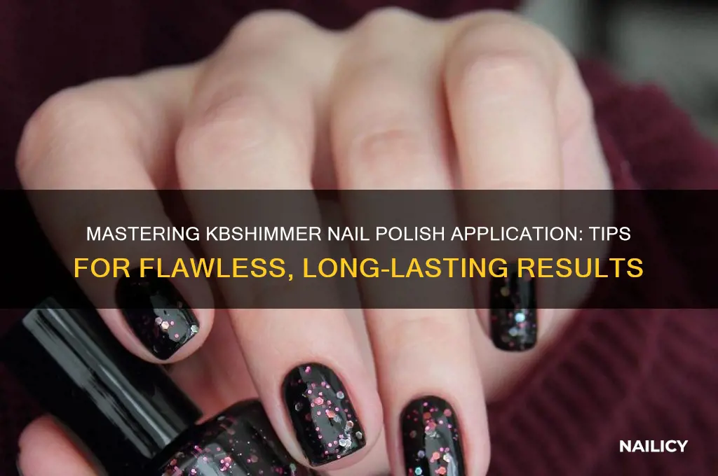 how to apply kbshimmer nail polish