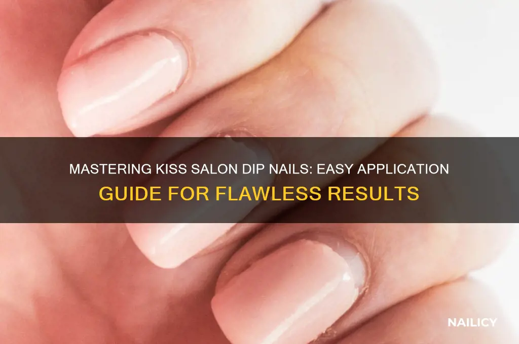 how to apply kiss salon dip nails
