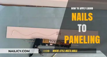 Mastering Liquid Nails: A Step-by-Step Guide to Applying Paneling
