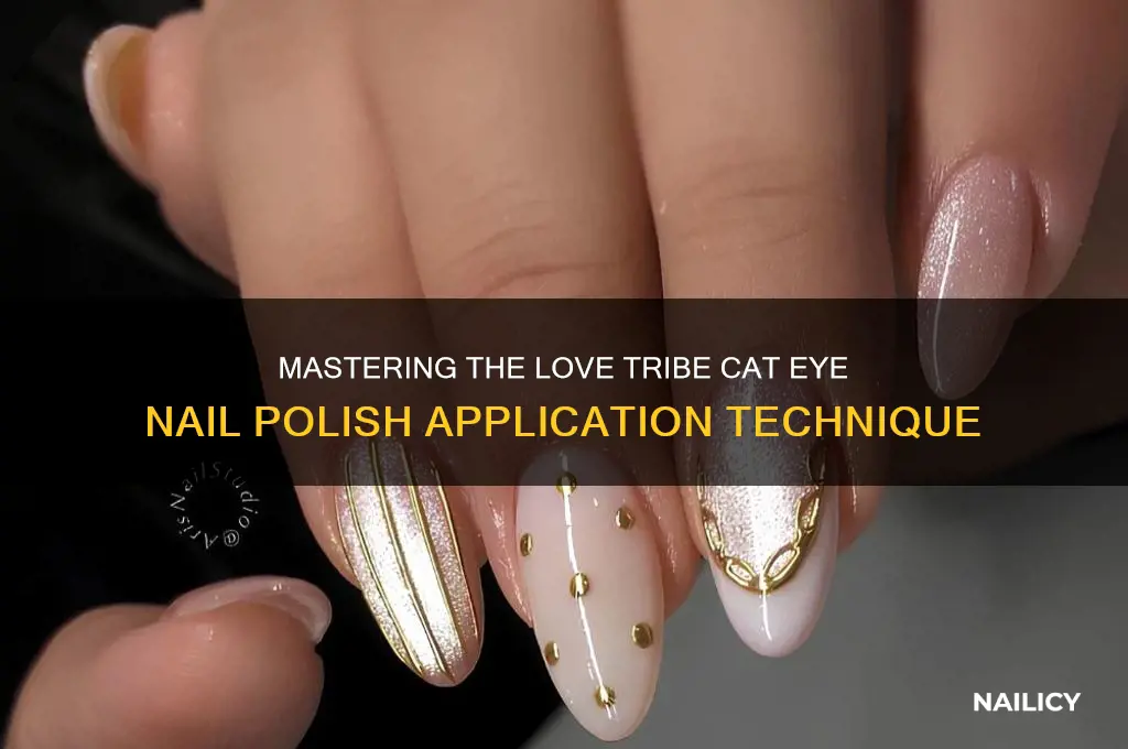 how to apply love tribe cat eye nail polish