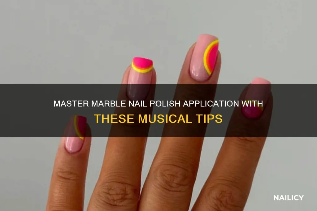 how to apply marble nail polish music