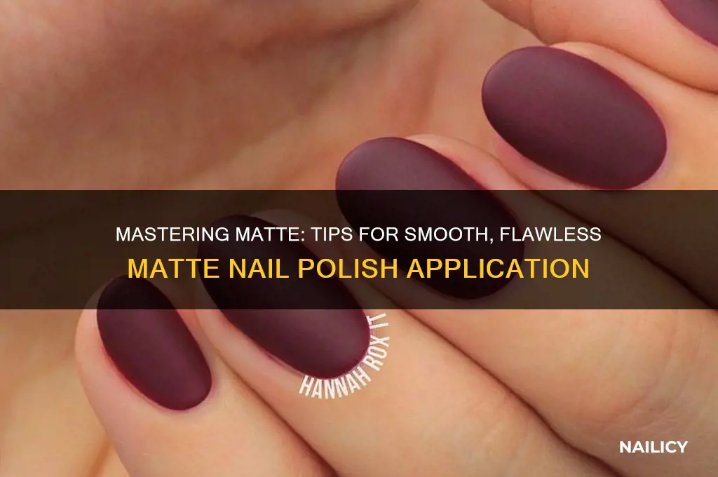 how to apply matte nail polish smoothly