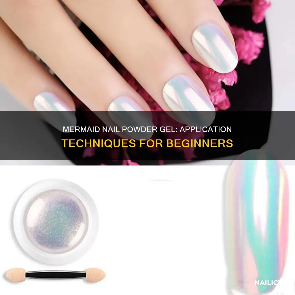 how to apply mermaid nail powder gel