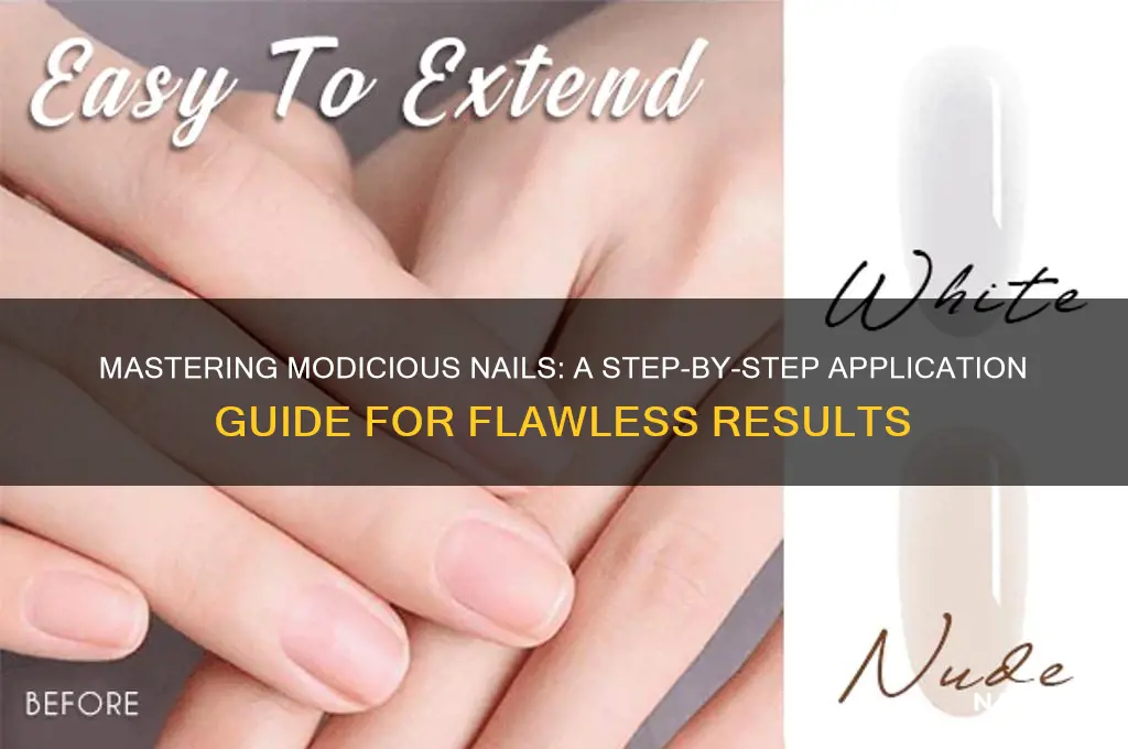 how to apply modicious nails