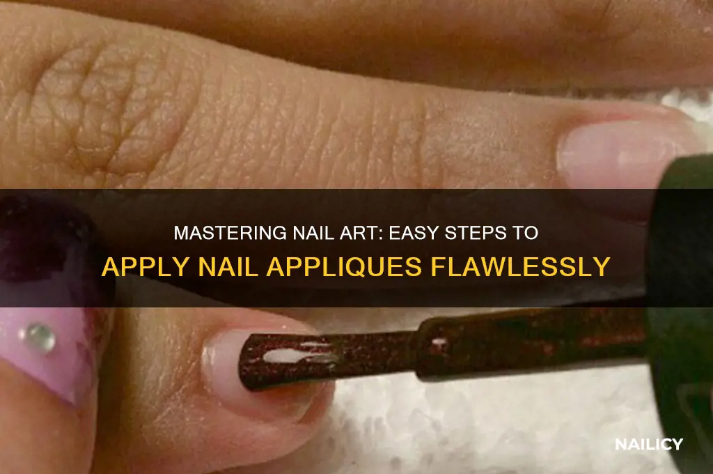 how to apply nail appliques