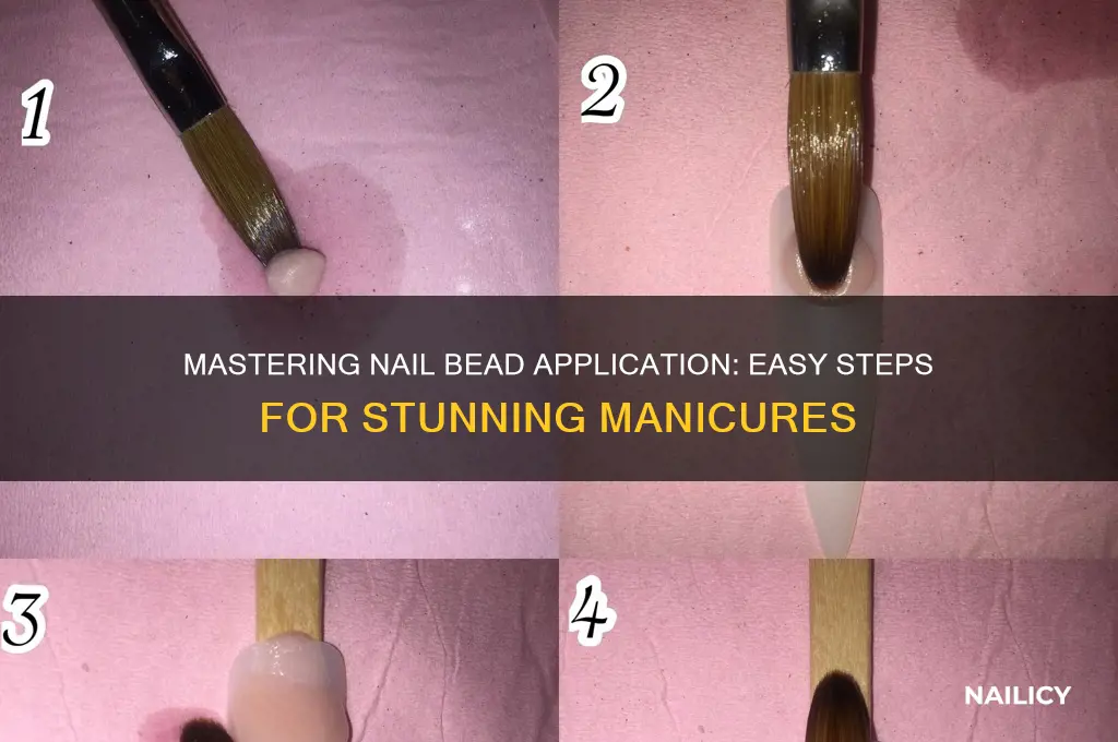 how to apply nail beads