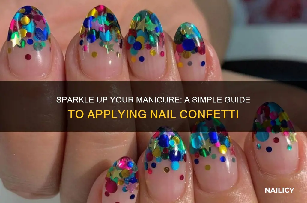 how to apply nail confetti