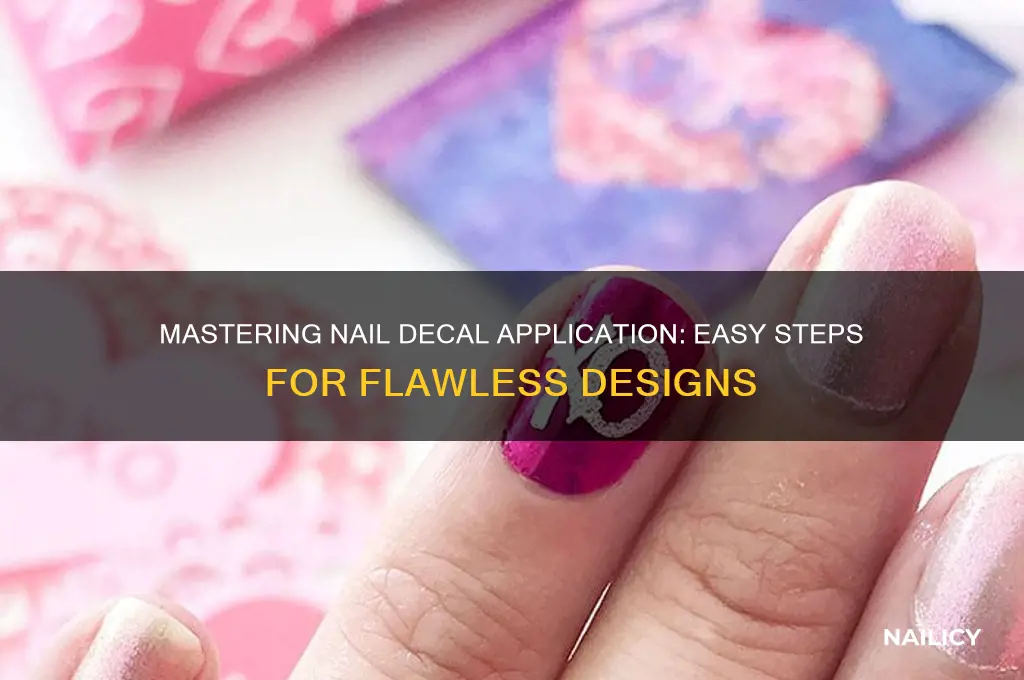how to apply nail decal