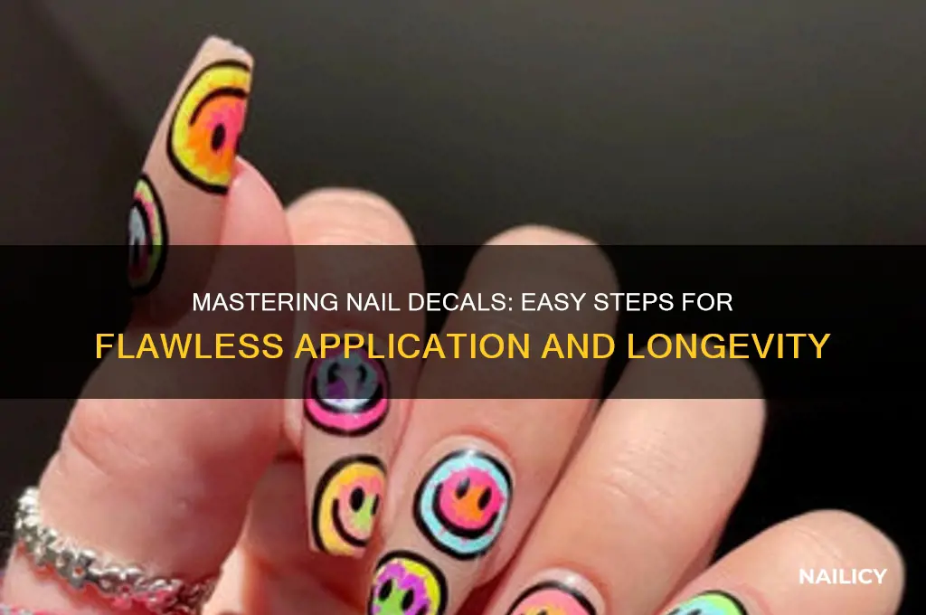 how to apply nail decals