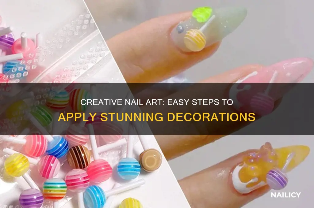 how to apply nail decorations
