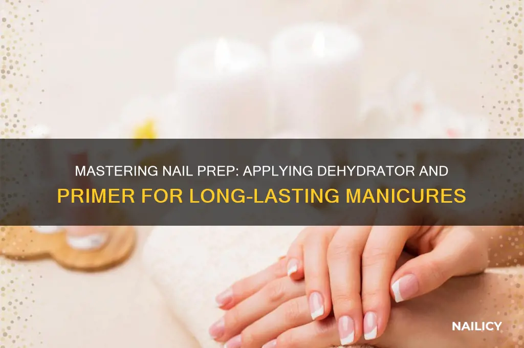 how to apply nail dehydrator and primer