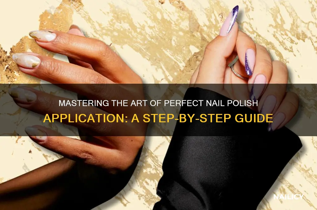 how to apply nail ename