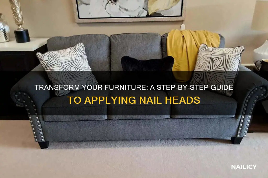 how to apply nail heads to furniture