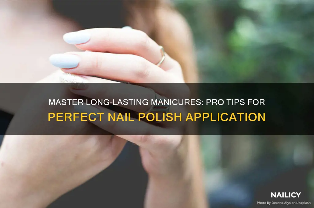 how to apply nail polish for long lasting