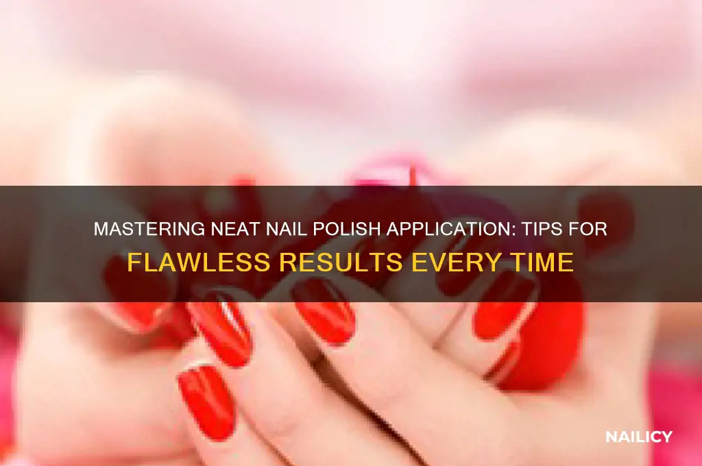 how to apply nail polish neatly