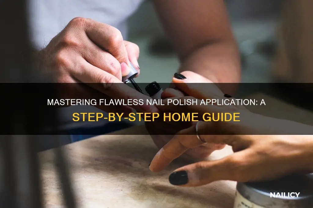 how to apply nail polish perfectly at home