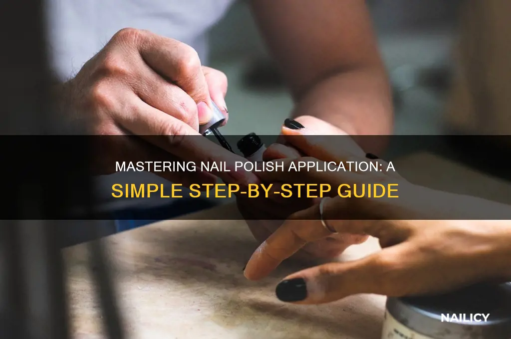 how to apply nail polish step hy step