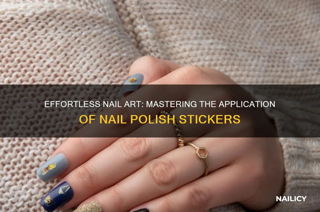 how to apply nail polish stickers