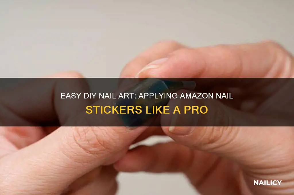 how to apply nail stickers from amazon