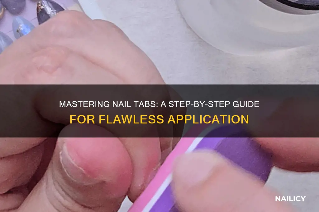 how to apply nail tabs