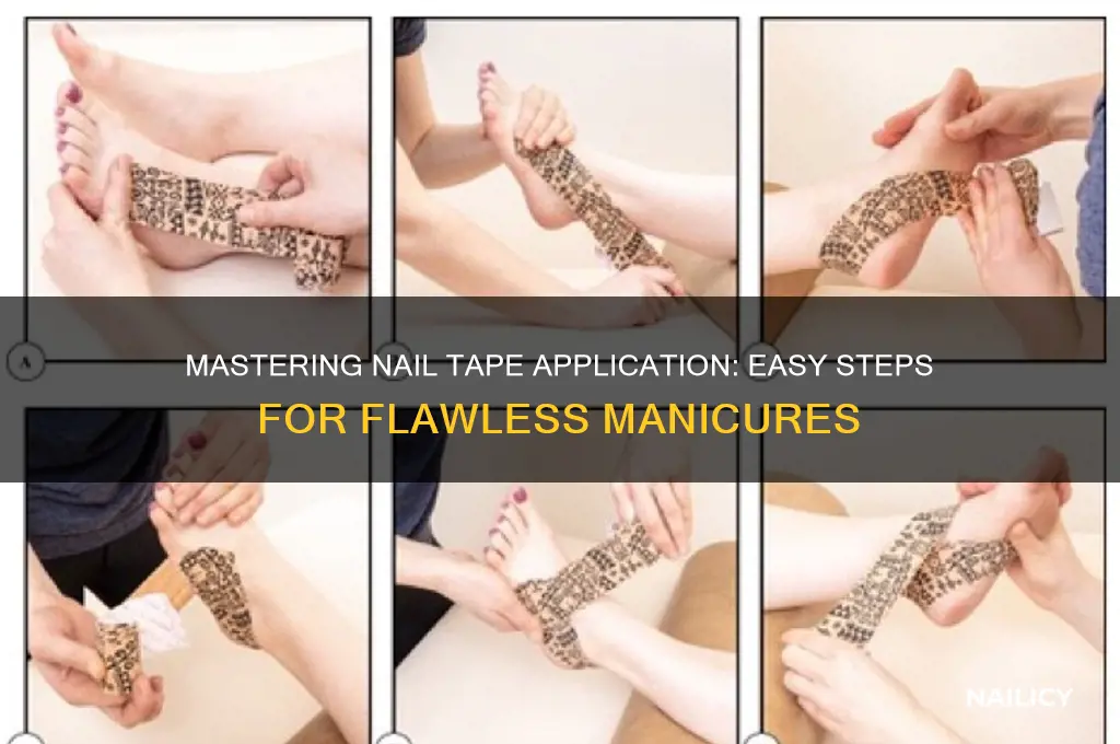 how to apply nail tape