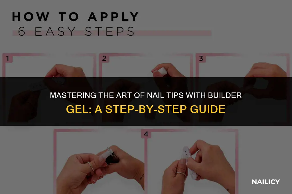 how to apply nail tips with builder get