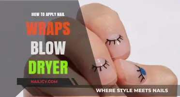 Quick Nail Wrap Application: Using a Blow Dryer for Perfect Results