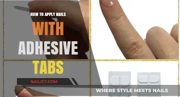 Easy Nail Application: Using Adhesive Tabs for Quick, Damage-Free Manicures