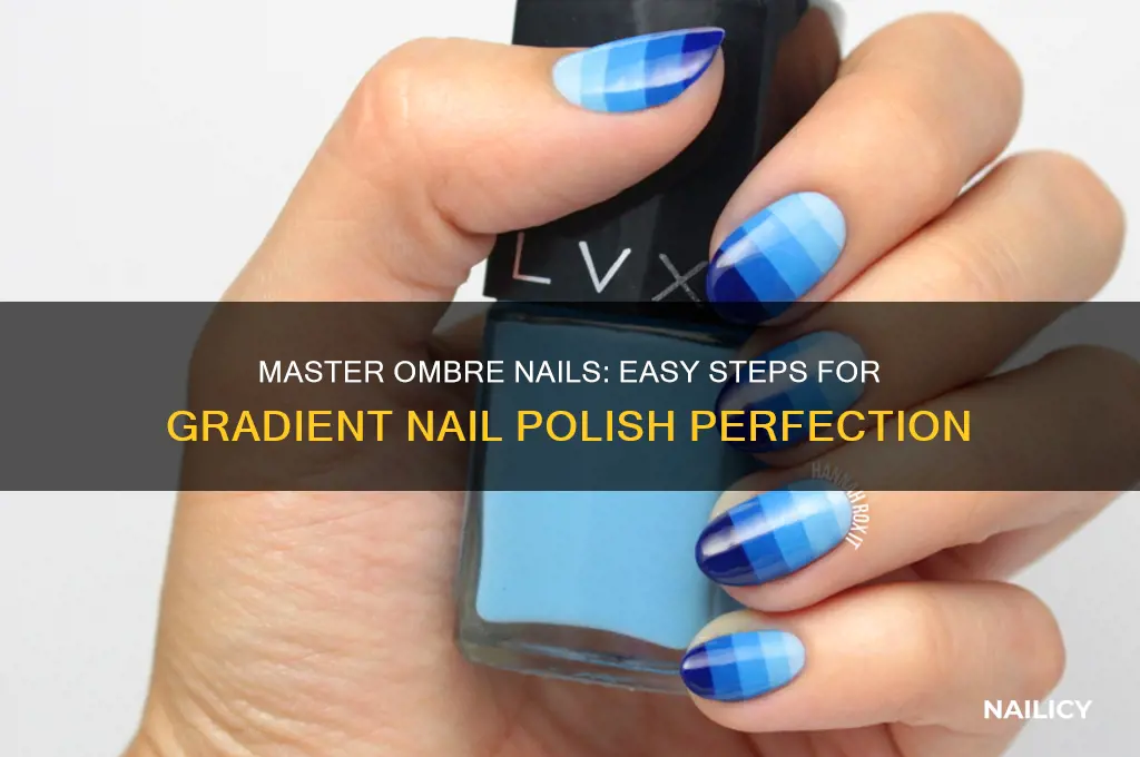 how to apply ombre nail polish