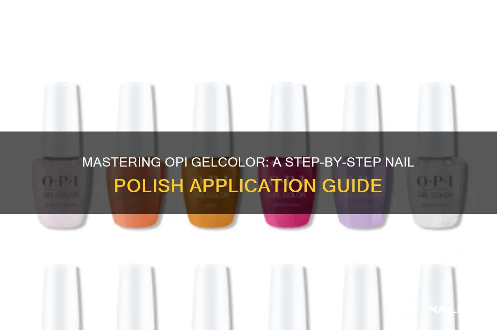 how to apply opi gelcolor nail polish