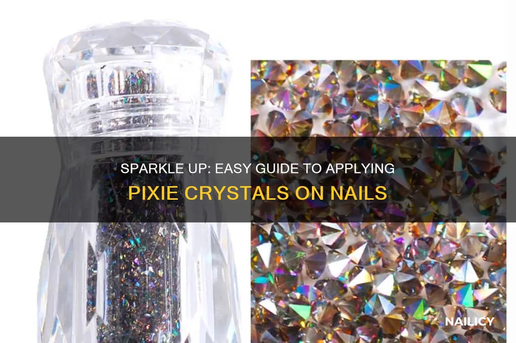how to apply pixie crystals to nails