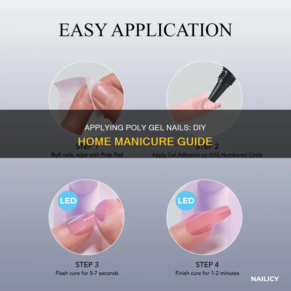 how to apply poly gel nails at home