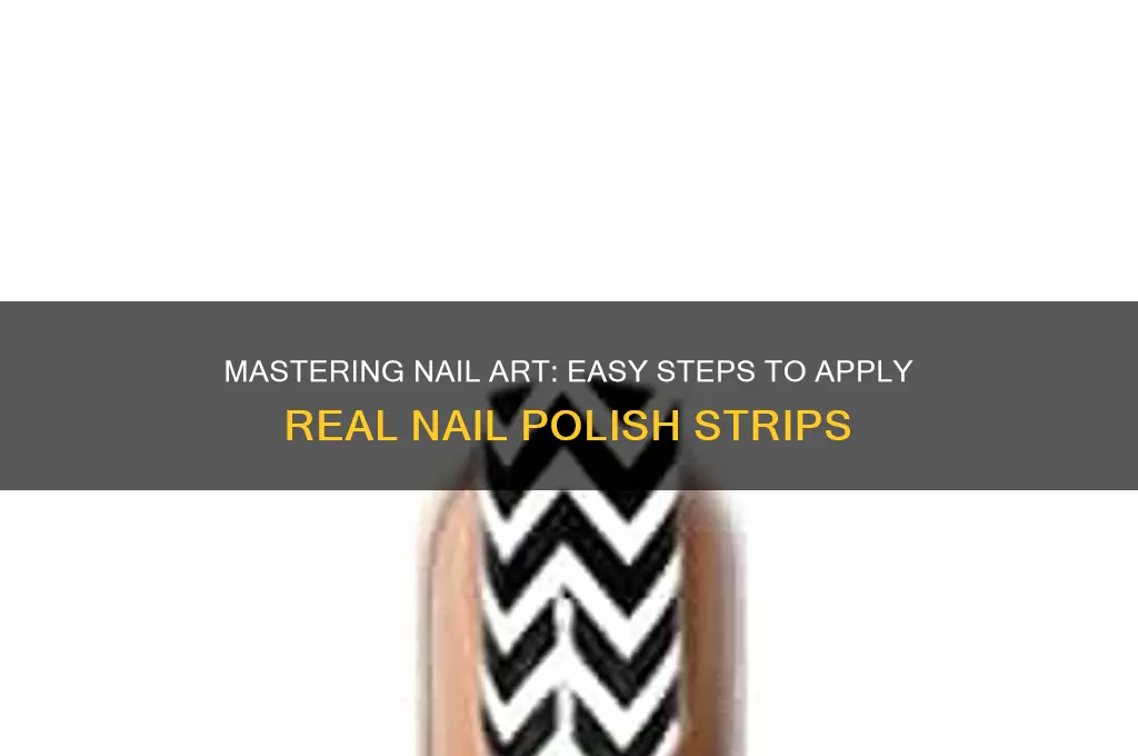 how to apply real nail polish strips