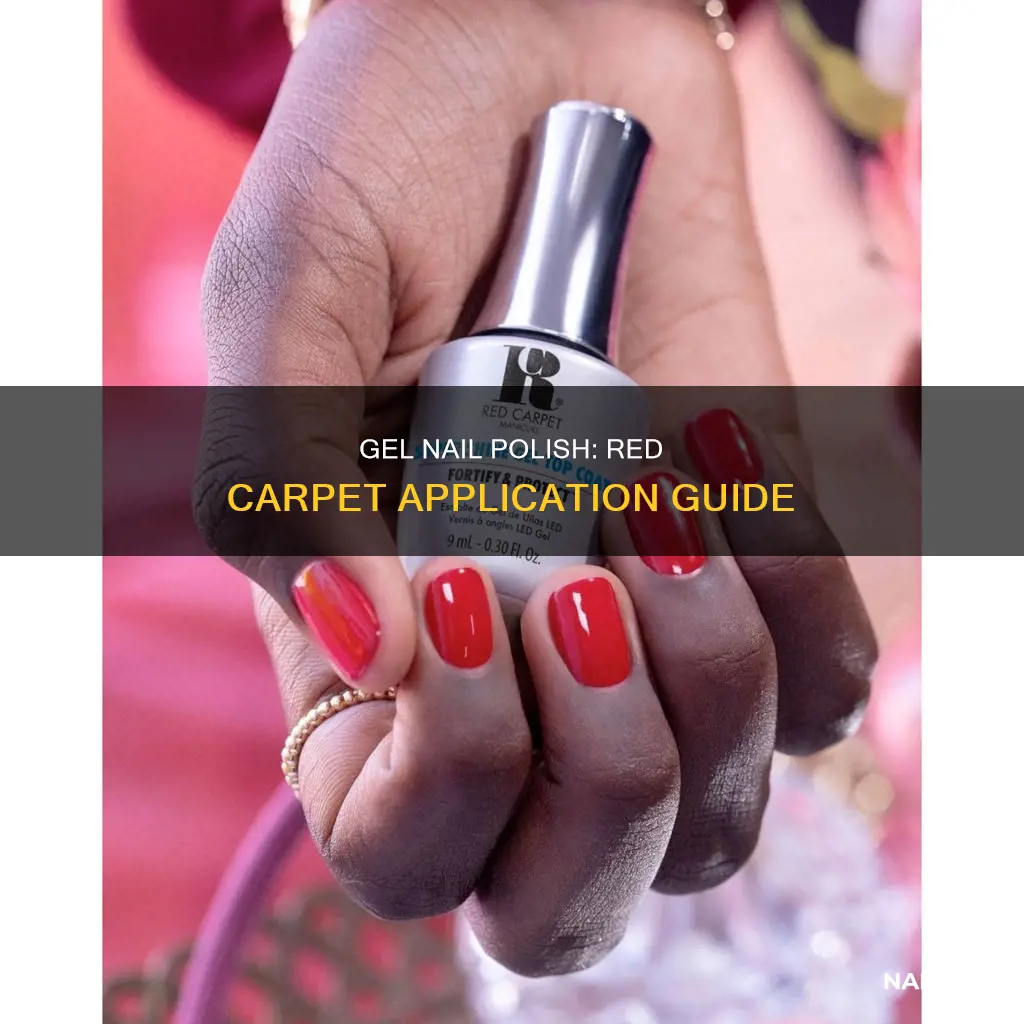 how to apply red carpet gel nail polish