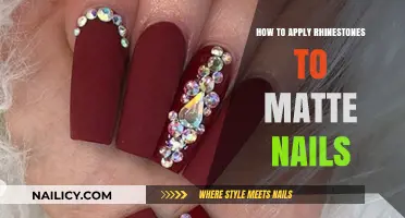 Sparkle Up Your Matte Nails: Easy Rhinestone Application Guide