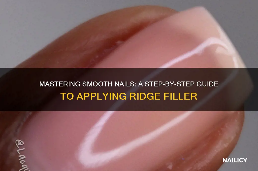 how to apply ridge filler for nails