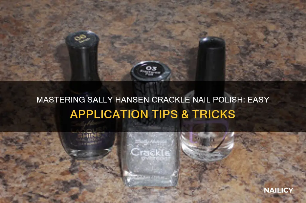 how to apply sally hansen crackle nail polish