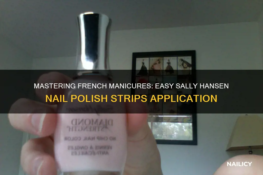 how to apply sally hansen french nail polish strips
